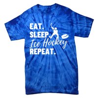 Eat Sleep Ice Hockey Repeat Ice Hockey Gift Tie-Dye T-Shirt