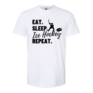 Eat Sleep Ice Hockey Repeat Ice Hockey Gift Softstyle CVC T-Shirt