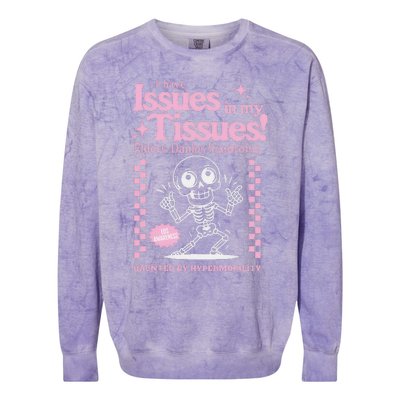 Ehlersdanlos Syndrome Issues In My Tissues Cute Eds Colorblast Crewneck Sweatshirt