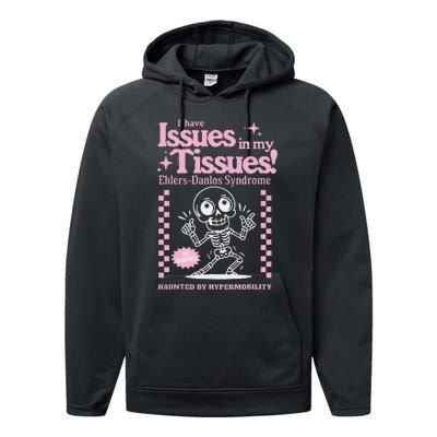 Ehlersdanlos Syndrome Issues In My Tissues Cute Eds Performance Fleece Hoodie