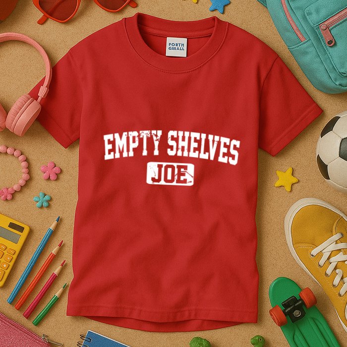 Empty Shelves Joe Vintage Logo Kids T-Shirt