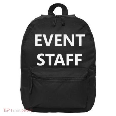 Event Staff Job Worker Employee Uniform 16 in Basic Backpack