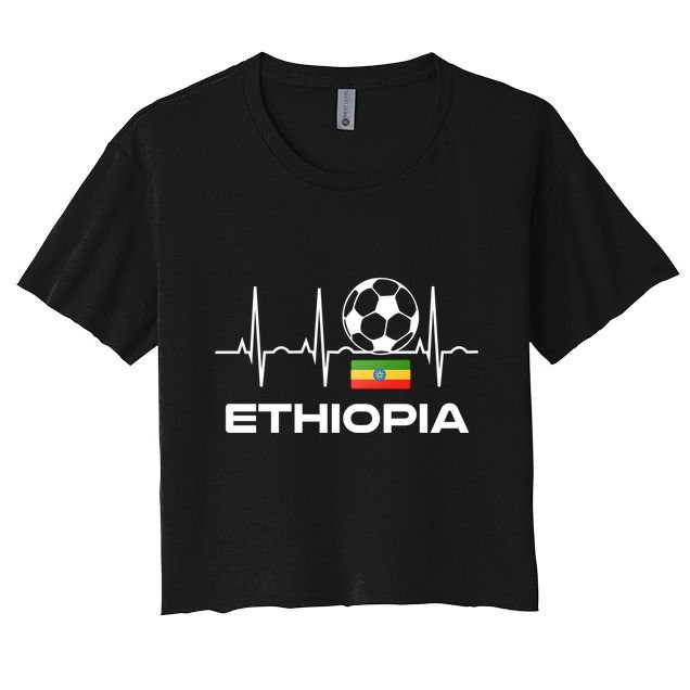Ethiopia Soccer Jersey Gift Ethiopian Football Gifcool Gift Cute Gift Crop Top