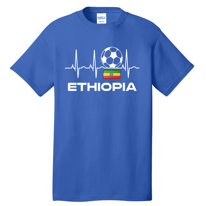 Ethiopia Soccer Jersey Gift Ethiopian Football Gifcool Gift Cute Gift Tall T-Shirt