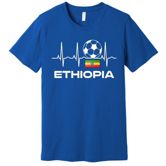 Ethiopia Soccer Jersey Gift Ethiopian Football Gifcool Gift Cute Gift Premium T-Shirt