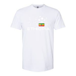 Ethiopia Soccer Jersey Gift Ethiopian Football Gifcool Gift Cute Gift Softstyle CVC T-Shirt