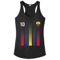 Ecuador Soccer Jersey Ecuador 10 Soccer Football Fan Ladies PosiCharge Competitor Racerback Tank