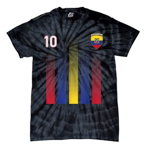 Ecuador Soccer Jersey Ecuador 10 Soccer Football Fan Tie-Dye T-Shirt