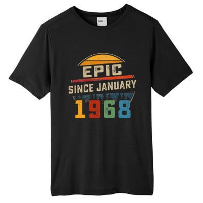 Epic Since January 1968 55th Birthday Gift 55 Years Old Tall Fusion ChromaSoft Performance T-Shirt