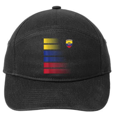 Ecuador Soccer Jersey Football Ecuador Soccer 7-Panel Snapback Hat