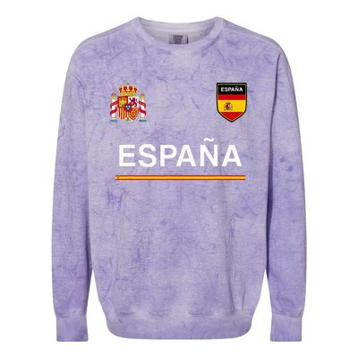 Espana Sportsoccer Jersey Flag Football Madrid Colorblast Crewneck Sweatshirt