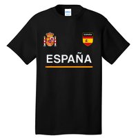 Espana Sportsoccer Jersey Flag Football Madrid Tall T-Shirt