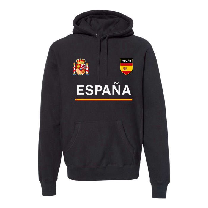 Espana Sportsoccer Jersey Flag Football Madrid Premium Hoodie