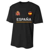 Espana Sportsoccer Jersey Flag Football Madrid Performance Sprint T-Shirt