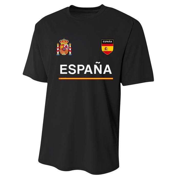 Espana Sportsoccer Jersey Flag Football Madrid Performance Sprint T-Shirt