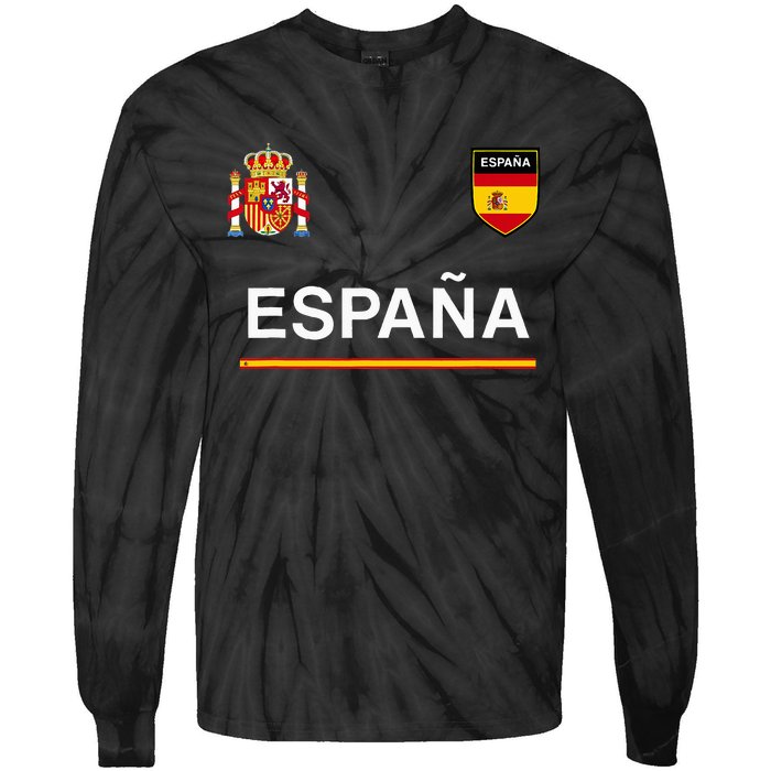 Espana Sportsoccer Jersey Flag Football Madrid Tie-Dye Long Sleeve Shirt