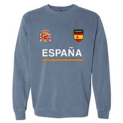 Espana Sportsoccer Jersey Flag Football Madrid Garment-Dyed Sweatshirt