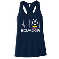 Ecuador Soccer Jersey Shirt - Ecuadorian Futbol Women's Racerback Tank