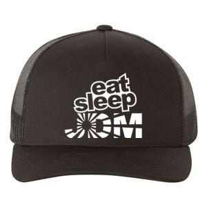 Eat Sleep JDM Tuner Car Lover Yupoong Adult 5-Panel Trucker Hat