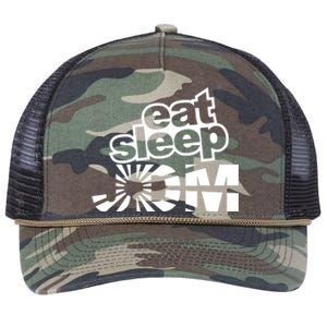 Eat Sleep JDM Tuner Car Lover Retro Rope Trucker Hat Cap