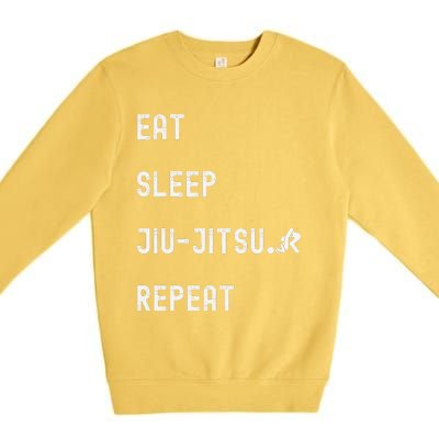 Eat Sleep Jiujitsu Repeat Premium Crewneck Sweatshirt