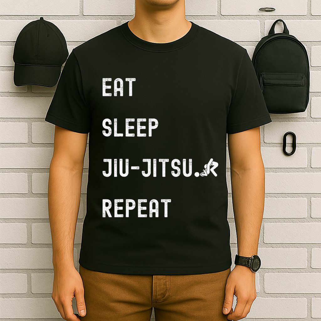 Eat Sleep Jiujitsu Repeat T-Shirt