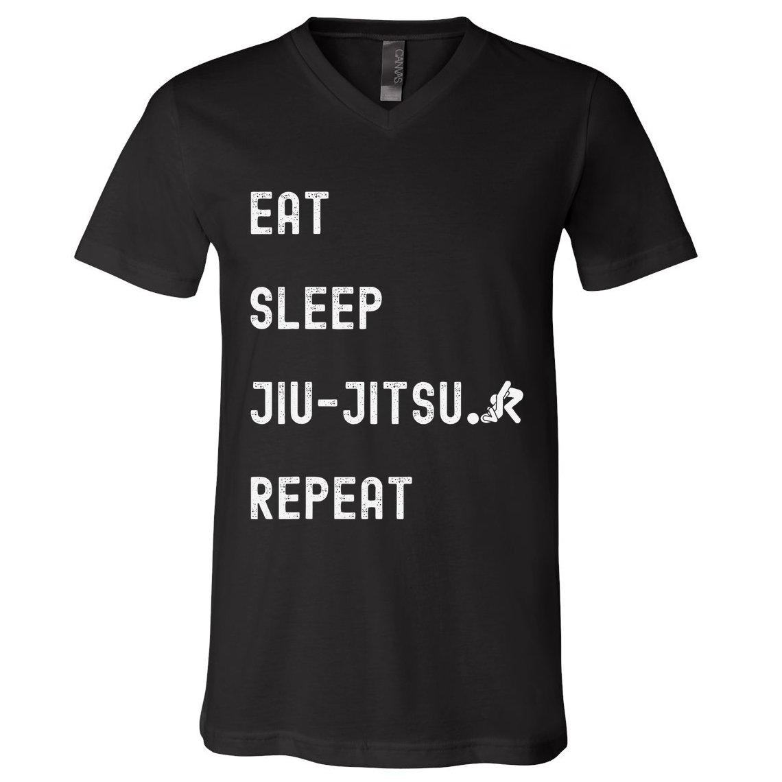 Eat Sleep Jiujitsu Repeat V-Neck T-Shirt