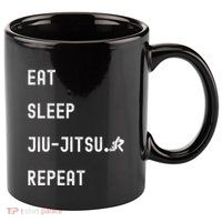 Eat Sleep Jiujitsu Repeat 11oz C Handle Ceramic Mug