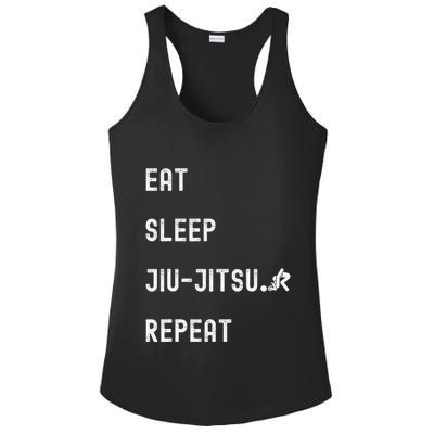 Eat Sleep Jiujitsu Repeat Ladies PosiCharge Competitor Racerback Tank
