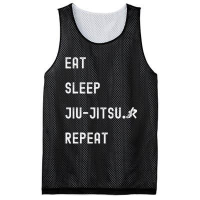 Eat Sleep Jiujitsu Repeat Mesh Reversible Basketball Jersey Tank