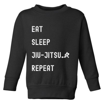 Eat Sleep Jiujitsu Repeat Toddler Sweatshirt