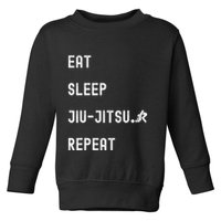 Eat Sleep Jiujitsu Repeat Toddler Sweatshirt
