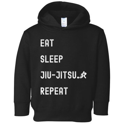 Eat Sleep Jiujitsu Repeat Toddler Hoodie
