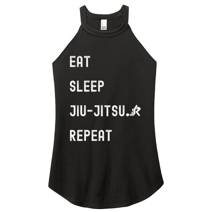 Eat Sleep Jiujitsu Repeat Women's Perfect Tri Rocker Tank