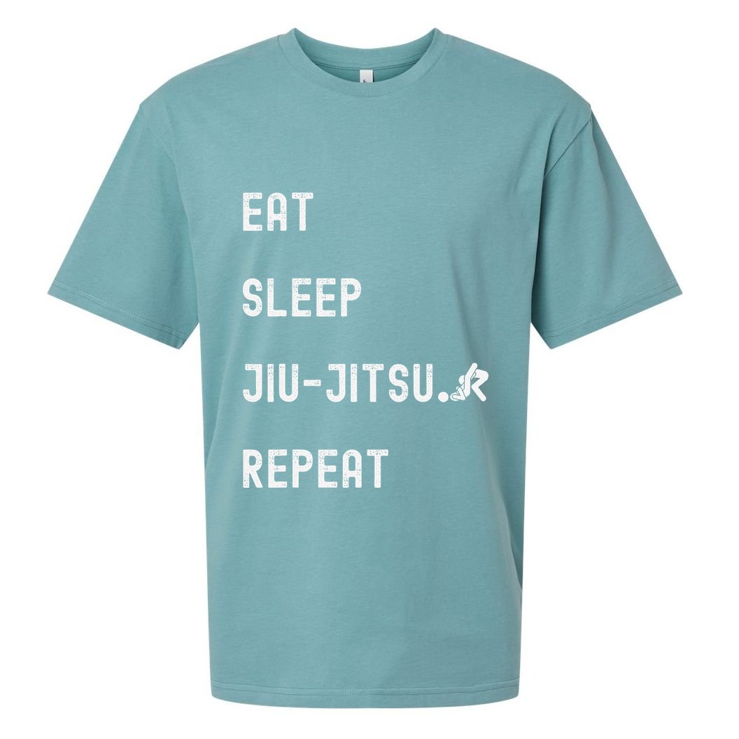 Eat Sleep Jiujitsu Repeat Sueded Cloud Jersey T-Shirt