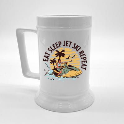 Eat Sleep Jet Ski Repeat Gift Beer Stein