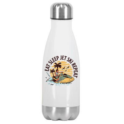 Eat Sleep Jet Ski Repeat Gift Stainless Steel Insulated Water Bottle