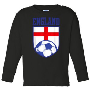 England Soccer Jersey Gift England Football Fans   Toddler Long Sleeve Shirt