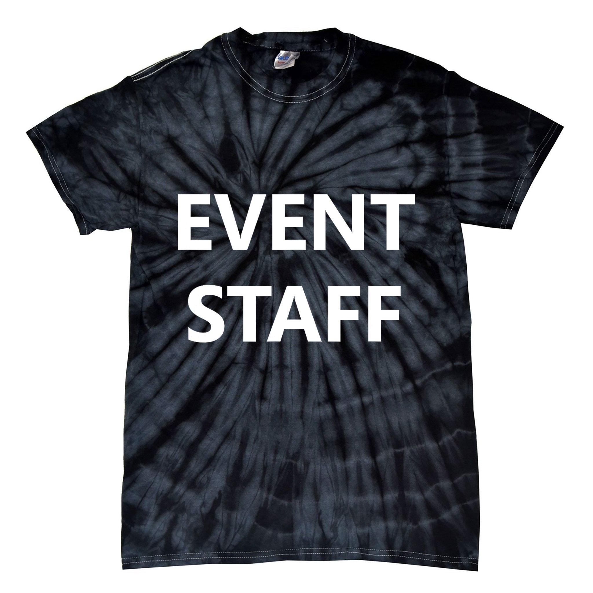 Event Staff Job Worker Employee Uniform Tie-Dye T-Shirt
