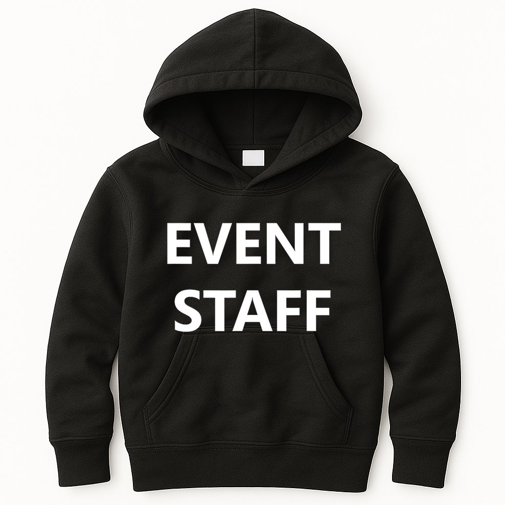 Event Staff Job Worker Employee Uniform Kids Hoodie