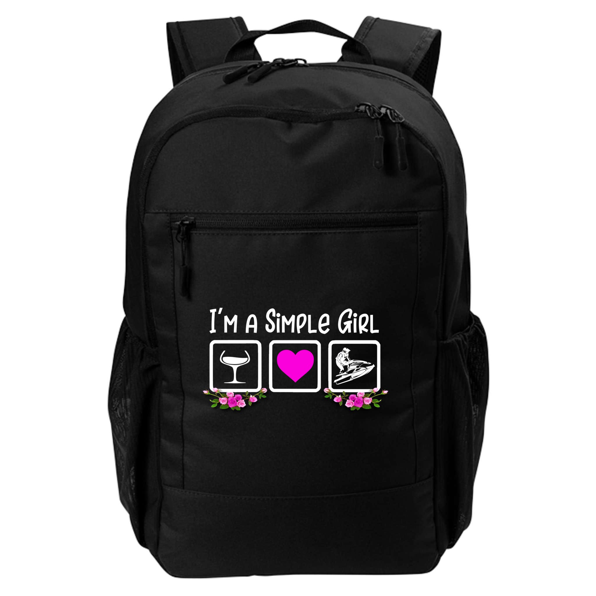 Eat Sleep Jetski Water Sports Floral Simple Jet Skiing Great Gift Backpack