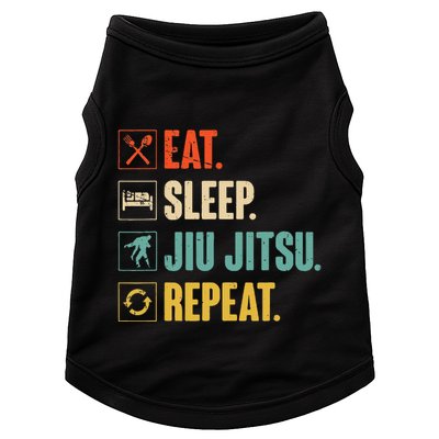 Eat Sleep Jiujitsu Repeat Funny Jiujitsu Martial Art Combat Doggie Tank