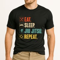 Eat Sleep Jiujitsu Repeat Funny Jiujitsu Martial Art Combat Cooling Performance Crew T-Shirt