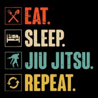 Eat Sleep Jiujitsu Repeat Funny Jiujitsu Martial Art Combat Short Acrylic Beanie