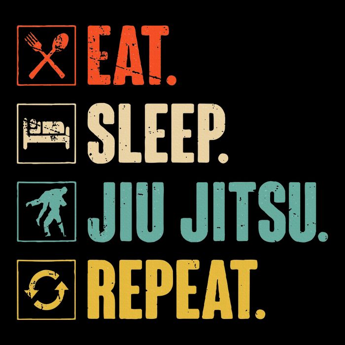Eat Sleep Jiujitsu Repeat Funny Jiujitsu Martial Art Combat Short Acrylic Beanie