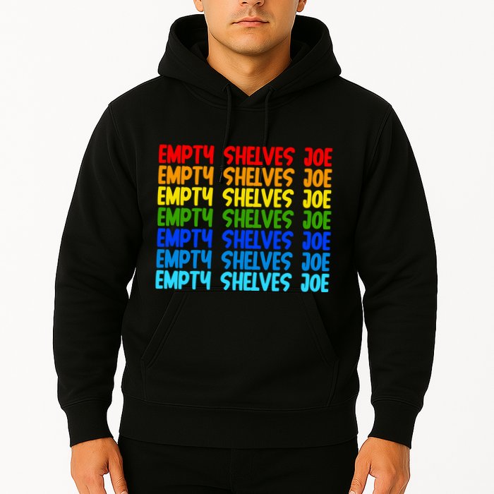 Empty Shelves Joe Retro Colorful Hoodie