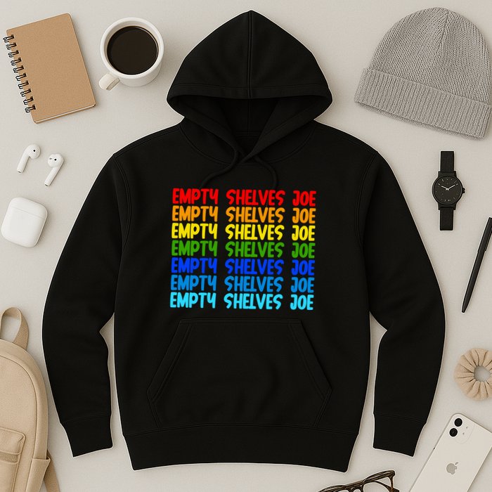 Empty Shelves Joe Retro Colorful Hoodie