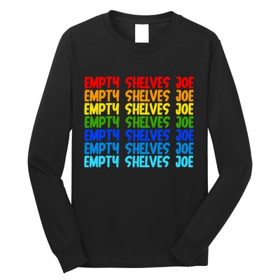 Empty Shelves Joe Retro Colorful Long Sleeve Shirt