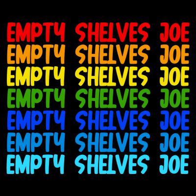 Empty Shelves Joe Retro Colorful T-Shirt