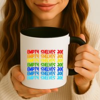 Empty Shelves Joe Retro Colorful Mug